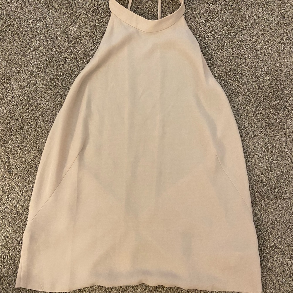 Cream backless dressy top